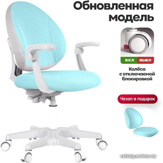 

Детское ортопедическое кресло Anatomica Arriva с подлокотниками (светло-голубой)