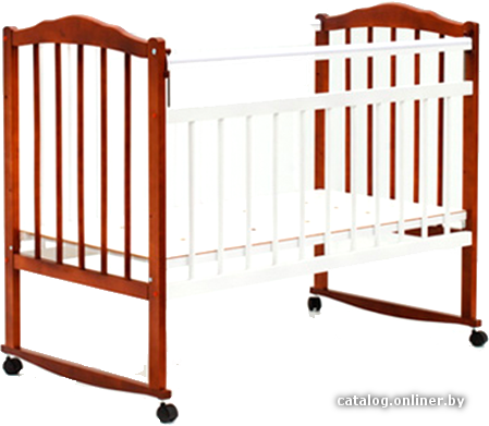 

Классическая детская кроватка Bambini М.01.10.09 (светлый орех/белый)