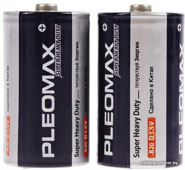 

Батарейка Pleomax Super Heavy Duty D 2 шт. (Пленка)