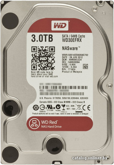 

Жесткий диск WD Red Plus 3TB WD30EFRX