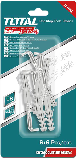 

Дюбель-костыль Total WJSPK5032 (6 шт)