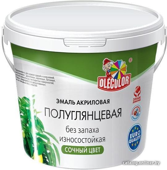 

Эмаль Olecolor Полуглянцевая 800 г (кофе с молоком)