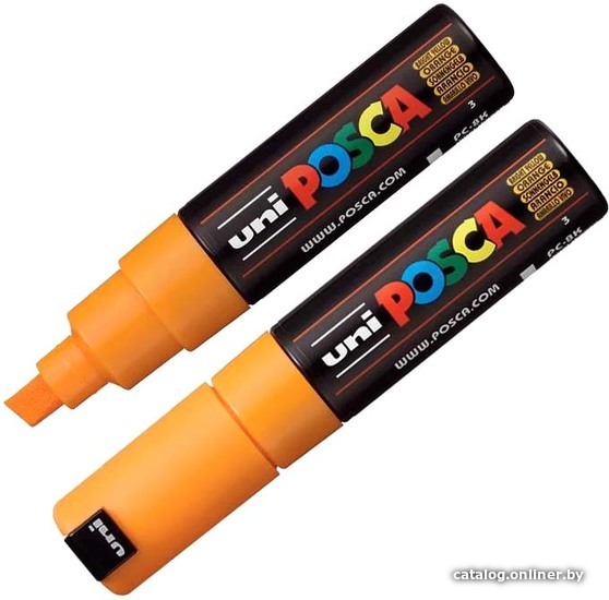 

Маркер художественный UNI Mitsubishi Pencil Posca 8 мм PC-8K B.YELLOW (ярко-желтый)