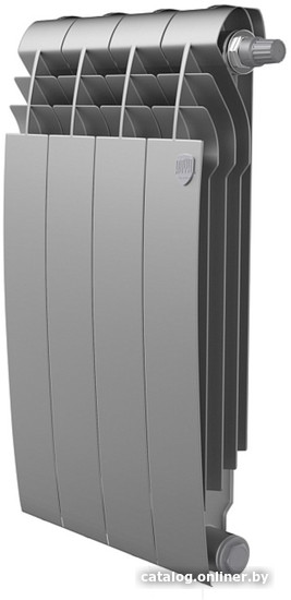 

Биметаллический радиатор Royal Thermo BiLiner 500 Silver Satin VDR (4 секции)