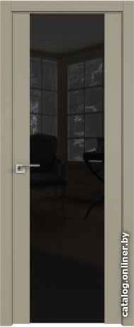 

Межкомнатная дверь ProfilDoors 110U 60x200 (шеллгрей, стекло lacobel черный лак)