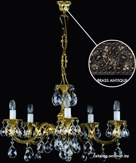 

Подвесная люстра ArtGlass Alice V. Brass Antique Ce