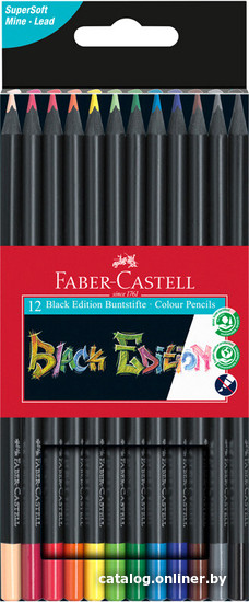 

Набор цветных карандашей Faber Castell Black 116412 (12 шт)