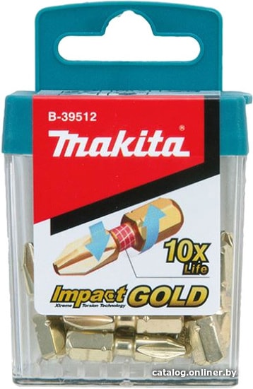 

Набор бит Makita B-39512-10 (15 предметов)