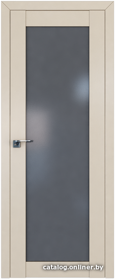 

Межкомнатная дверь ProfilDoors 2.19U 80x200 (магнолия сатинат, стекло графит)