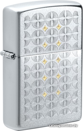 

Зажигалка Zippo Satin Chrome Sand Dollar Pattern 49570