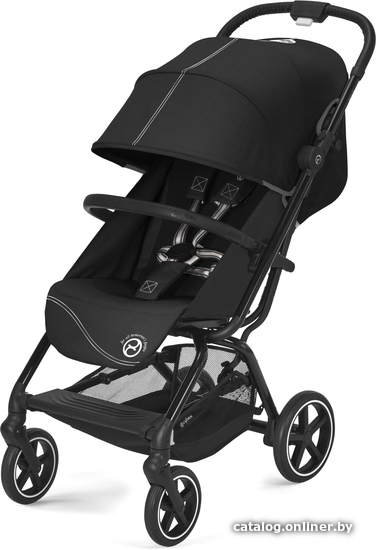 

Коляска прогулочная «книга» Cybex Eezy S+ 2 с дождевиком и бампером (BLK moon black)