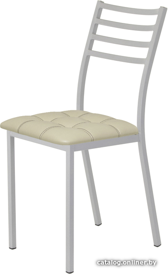 

Стул AMC Comfort 4.53 (кожзам, слоновая кость/серебристый)