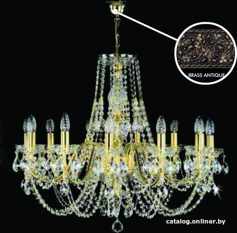 

Подвесная люстра ArtGlass Ariana Xii. Brass Antique Ce