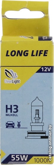 

Галогенная лампа Clear Light Long Life H3 1шт