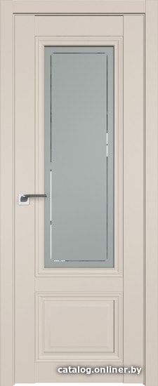 

Межкомнатная дверь ProfilDoors 2.103U 90x200 (санд, стекло гравировка 4)