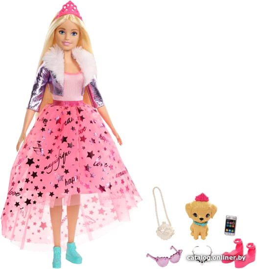 

Кукла Barbie Приключения принцессы с питомцем GML76