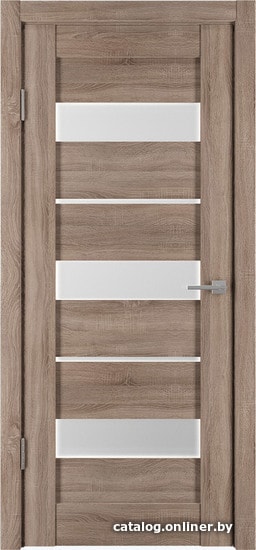 

Межкомнатная дверь IstokDoors Горизонталь-4 ДЧ 90x200 (спил седой/светлое стекло)