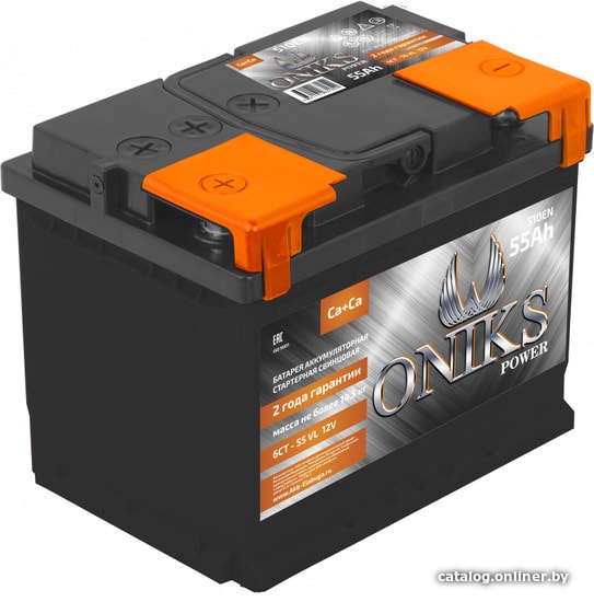 

Автомобильный аккумулятор ONIKS Power 6СТ-55 VL (55 А·ч)