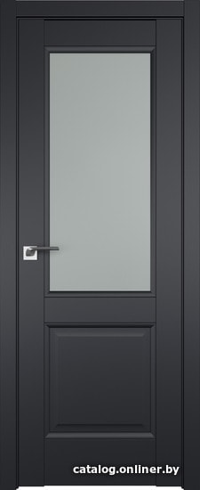 

Межкомнатная дверь ProfilDoors 2.42U 40x200 (черный матовый, стекло матовое)