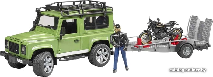 

Набор Bruder Land Rover Defender Station Wagon featuring traile 02598