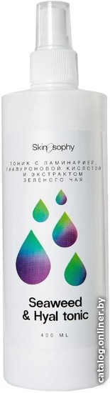 

Skinosophy Тоник для лица с ламинарией, гиалуроновой кислотой и зелёным чаем SKY210 400 мл