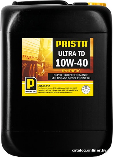 

Моторное масло Prista Ultra TD 10W-40 20л