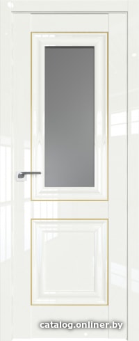 

Межкомнатная дверь ProfilDoors 28L 50x200 (дарквайт люкс золото люкс, стекло графит)