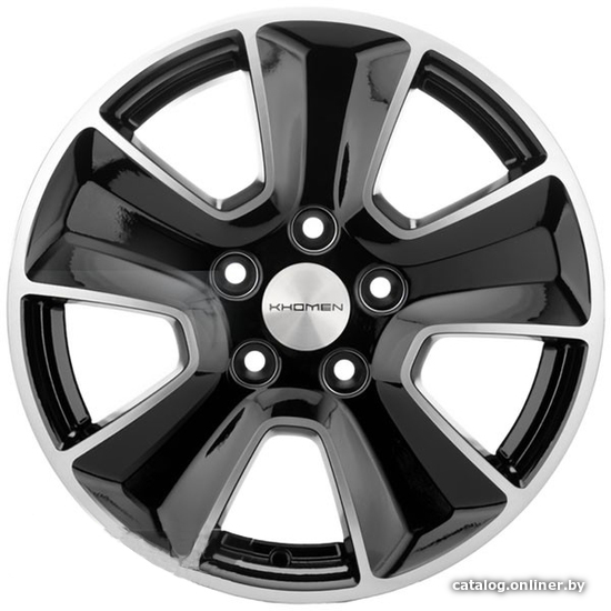 

Литые диски Khomen KHW1601 (Duster) 16x6.5" 5x114.3мм DIA 66.1мм ET 50мм Black-FP