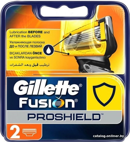 

Сменные кассеты для бритья Gillette Fusion Proshield (2 шт)