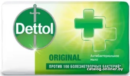 

Dettol Мыло твердое Антибактериальное для рук оригинальное 100 г