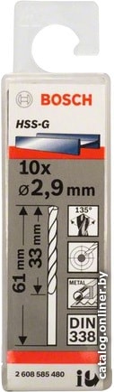 

Набор оснастки Bosch 2608585480 (10 предметов)