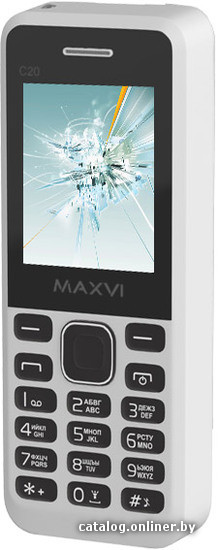 

Кнопочный телефон Maxvi C20 White