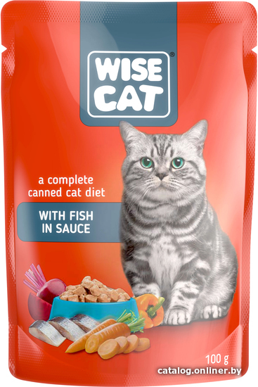

Пресервы Wise Cat с рыбой в соусе 100 г
