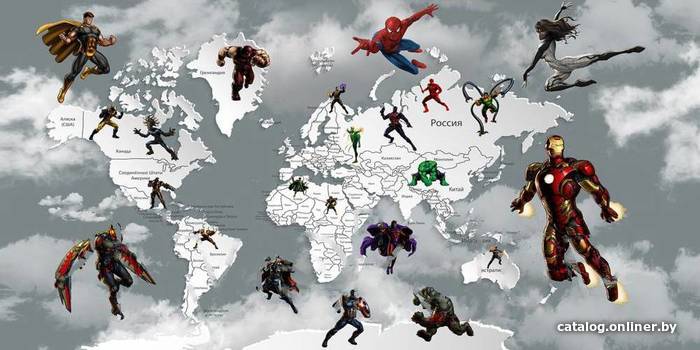 

Фотообои Citydecor Superhero 1 с защитным покрытием 300x150