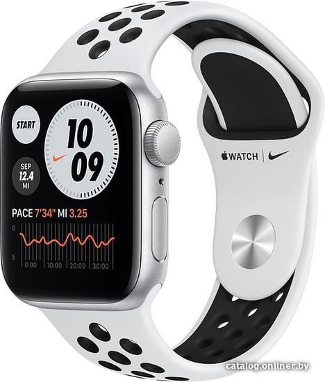 

Умные часы Apple Watch SE Nike 40 мм (алюминий серебристый/чистая платина)