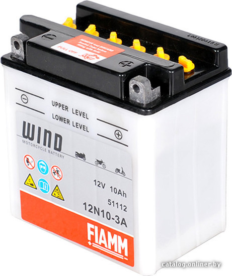 

Мотоциклетный аккумулятор FIAMM 12N10-3A (10 А·ч)