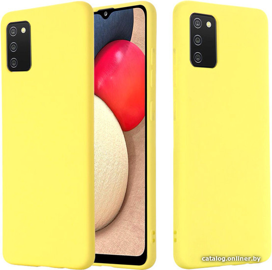 

Чехол для телефона Case Liquid для Galaxy A02s (желтый)