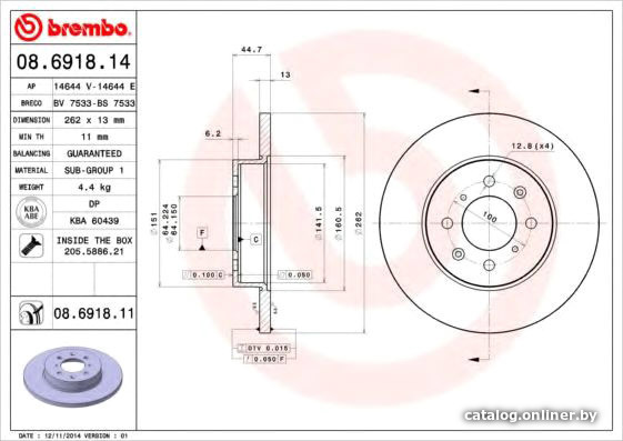 

Brembo 08691814