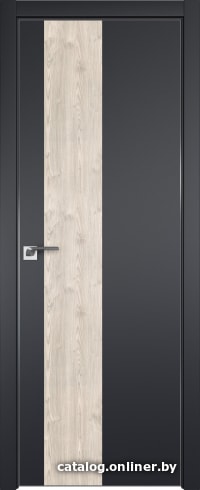 

Межкомнатная дверь ProfilDoors 5E 90x200 (черный матовый/вставка каштан светлый)