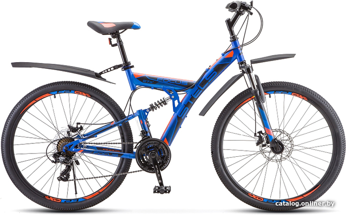 

Велосипед Stels Focus MD 27.5 21-sp V010 2019 (синий/красный)