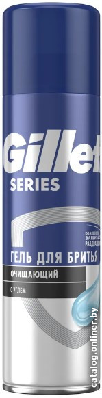 

Гель для бритья Gillette Series Очищающий для бритья с древесным углем 200 мл