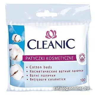

Ватные палочки Cleanic в пакете (100 шт)