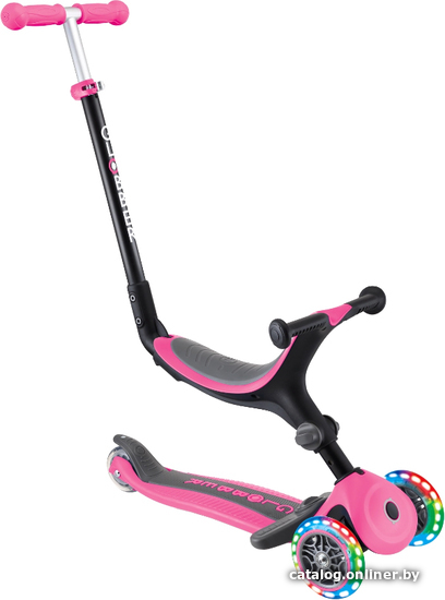 

Трехколесный самокат Globber Go Up Foldable Plus Light (розовый)