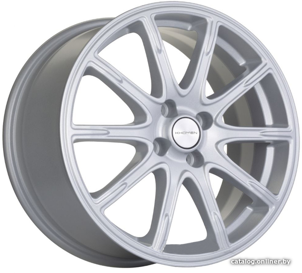 

Литые диски Khomen KHW1707 17x6.5" 4x100мм DIA 54.1мм ET 44мм F-Silver