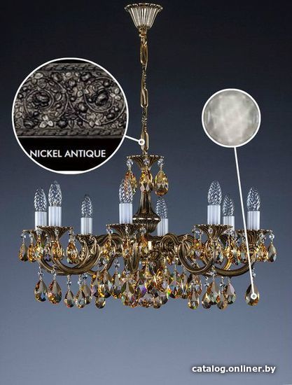 

Подвесная люстра ArtGlass Alice Viii. Nickel Antique Sp