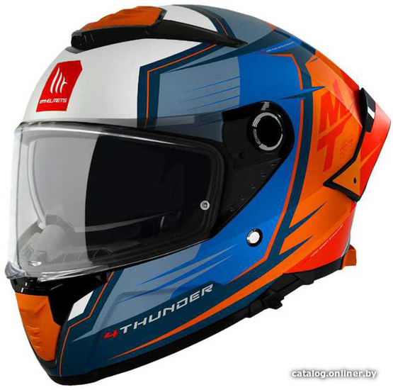 

Мотошлем MT Helmets Thunder 4 SV Pental B4 (S, матовый оранжевый)