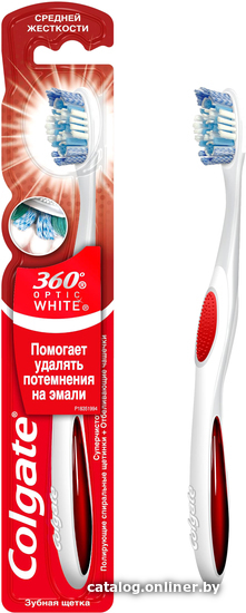 

Зубная щетка Colgate 360 Optic White (красный)