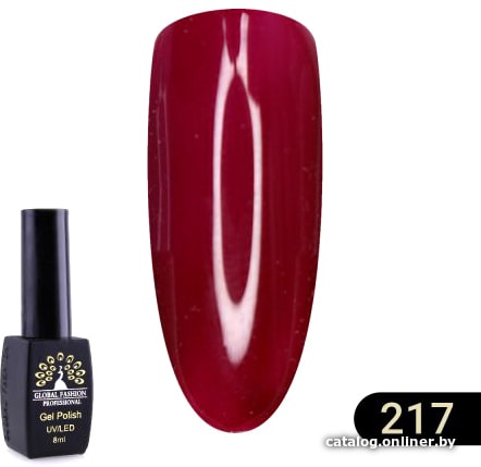 

Гель-лак Global Fashion Black Elite (тон 217) 8 мл