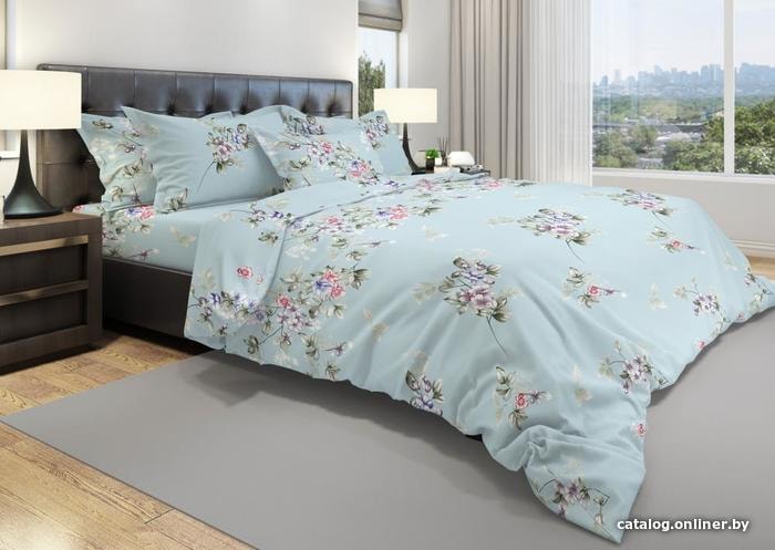 

Постельное белье СонМаркет Нежные цветы под. 175x215 пр. 220x240 нав. 2 шт. 70x70