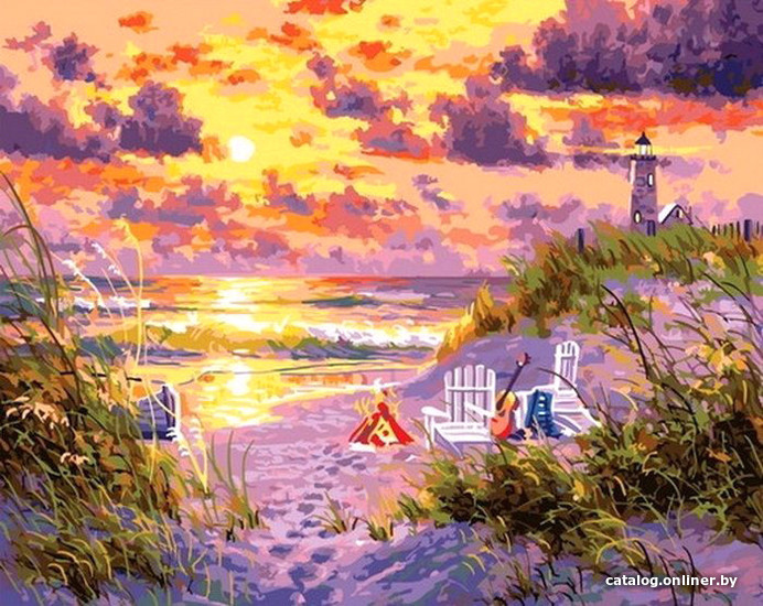 

Картина по номерам PaintBoy Пляж на закате GX35712